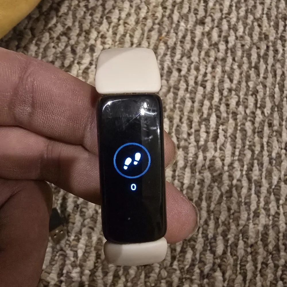 Smart Fitness Tracker with Cream Band